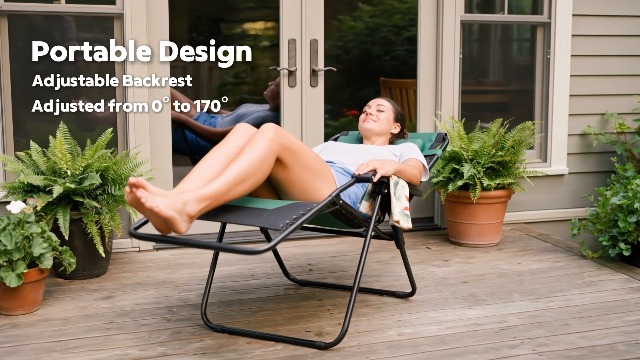 Amazon.com: Sweetcrispy Padded Zero Gravity Lounge Chair